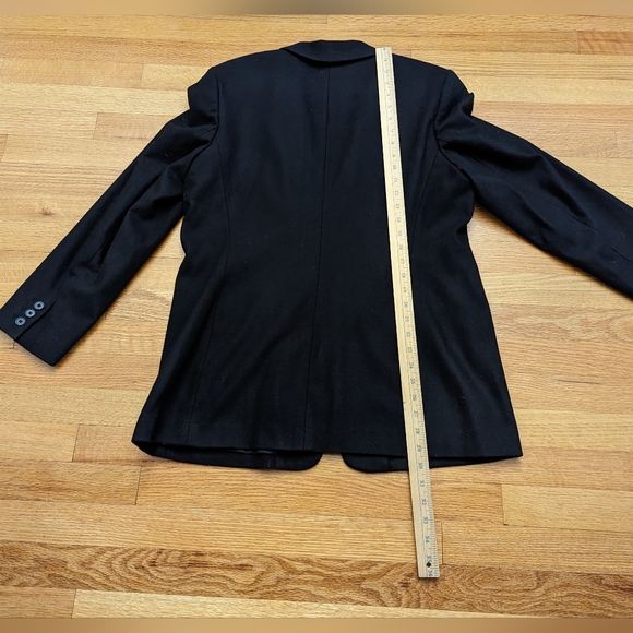 Lands End blazer jacket wool/cashmere M black. Perfect staple for your closet - Picture 8 of 11